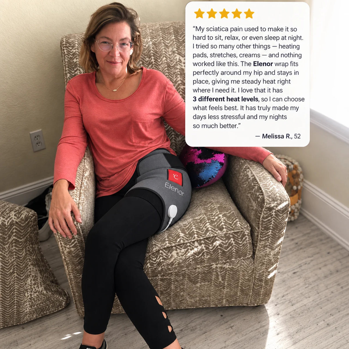 Heat + Red Light Therapy Sciatica Relief Wrap