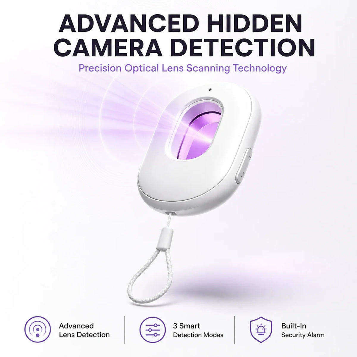 3-Mode Infrared Hidden Camera Detector with Sound & Vibration Alerts